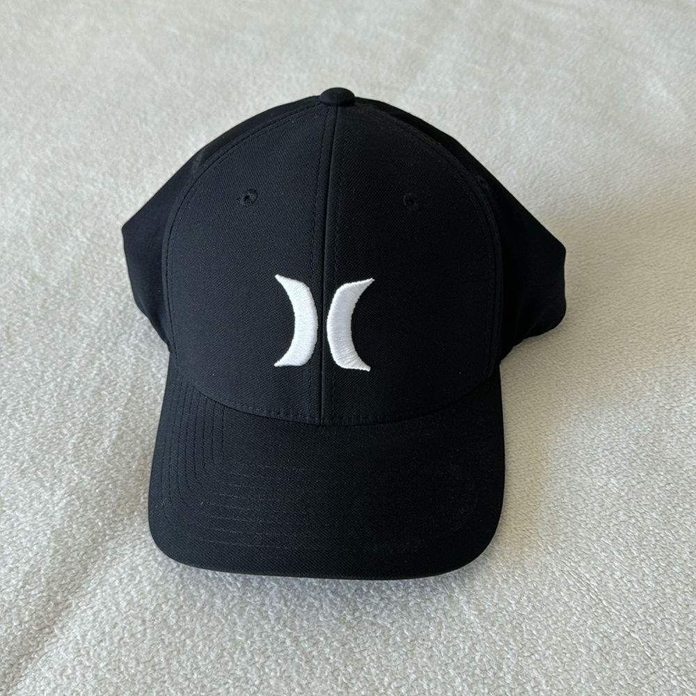 Hurley Black Nike Dri-Fit Flexfit Hat Size L/XL